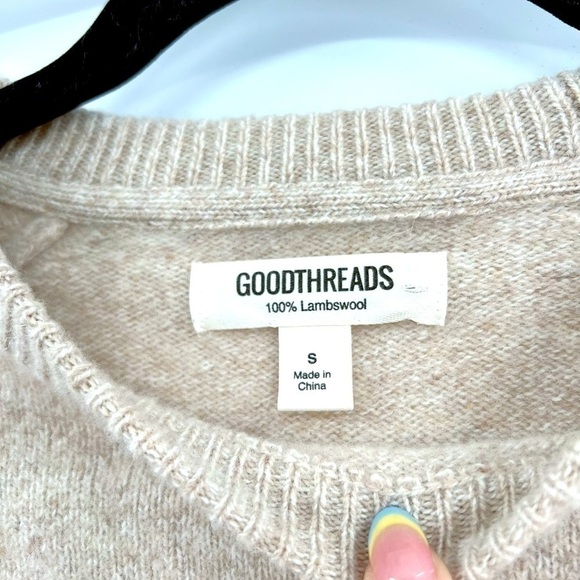 Goodthreads Women's Classic Sweater 100% Lambswool  Crew Neck Knit Sweater Sz S - Picture 8 of 10